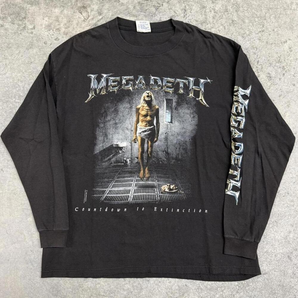Vintage 90s Megadeth Long Sleeve Shirt